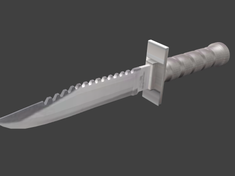 Survival knife 3D model