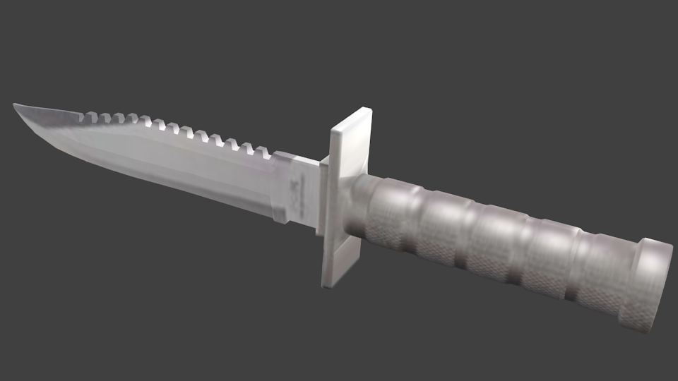 3D Survival knife model