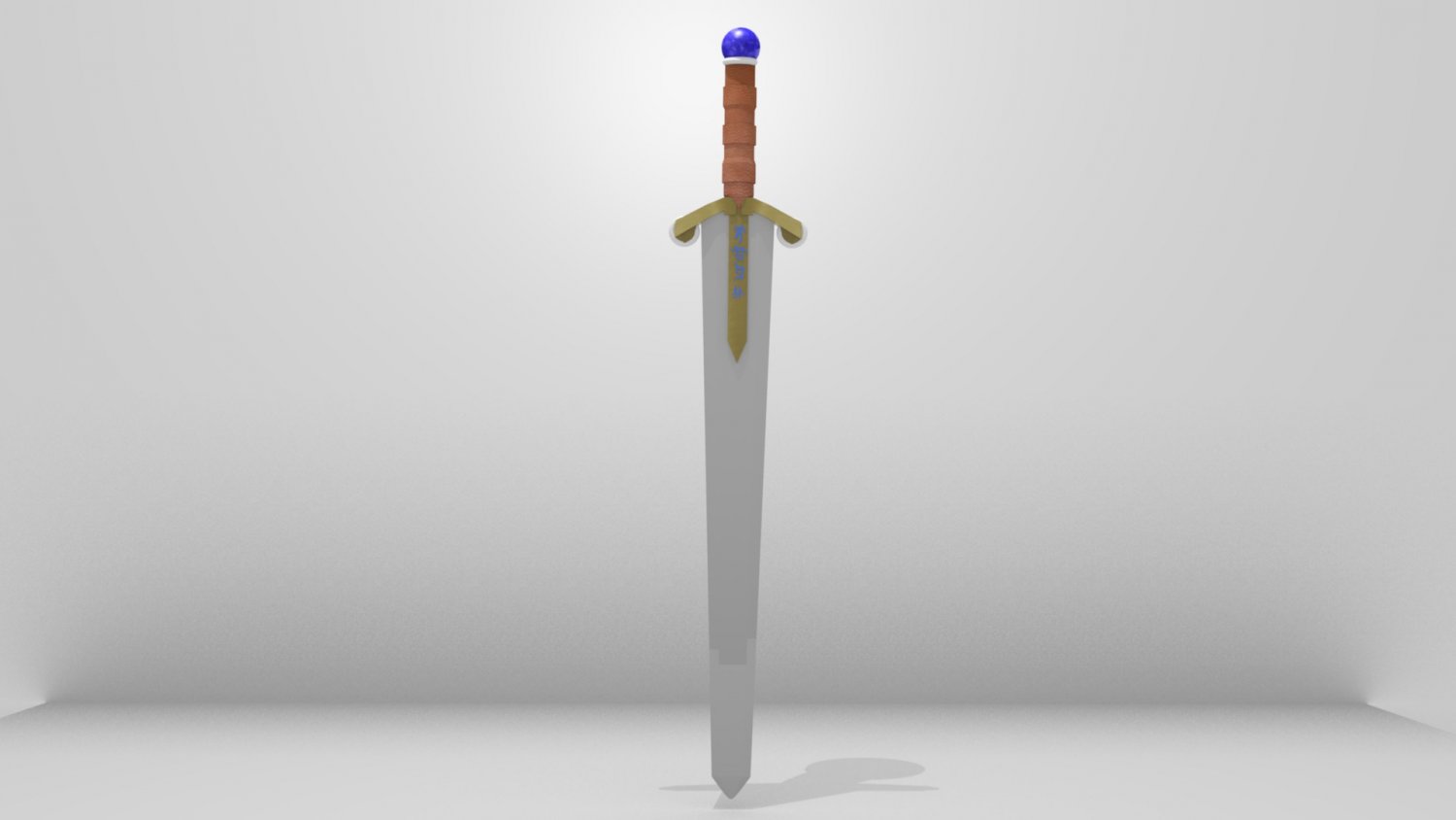 Sword with runes 3D model
