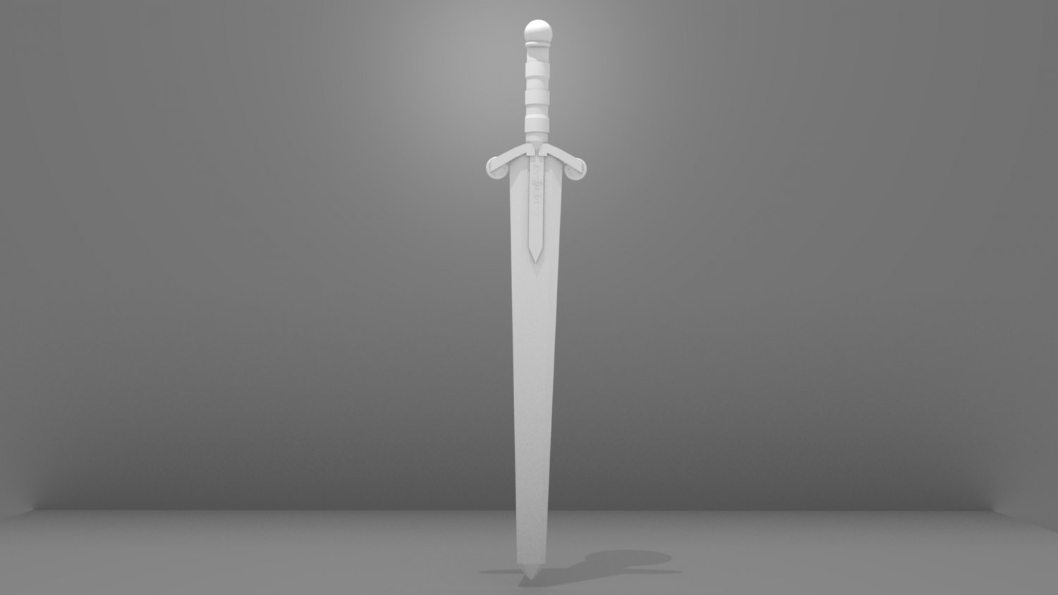 3D Sword with runes model