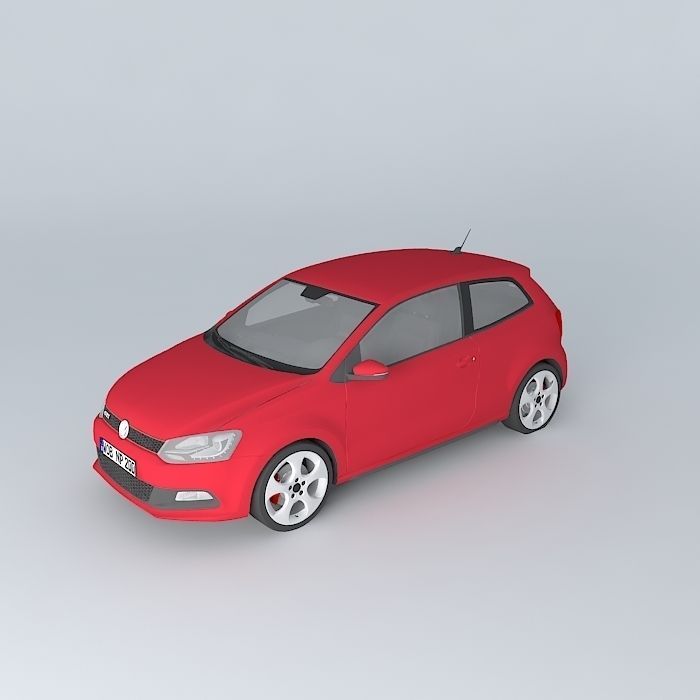 Volkswagen Polo GTI Mk5 Typ 6R 2012 3D model