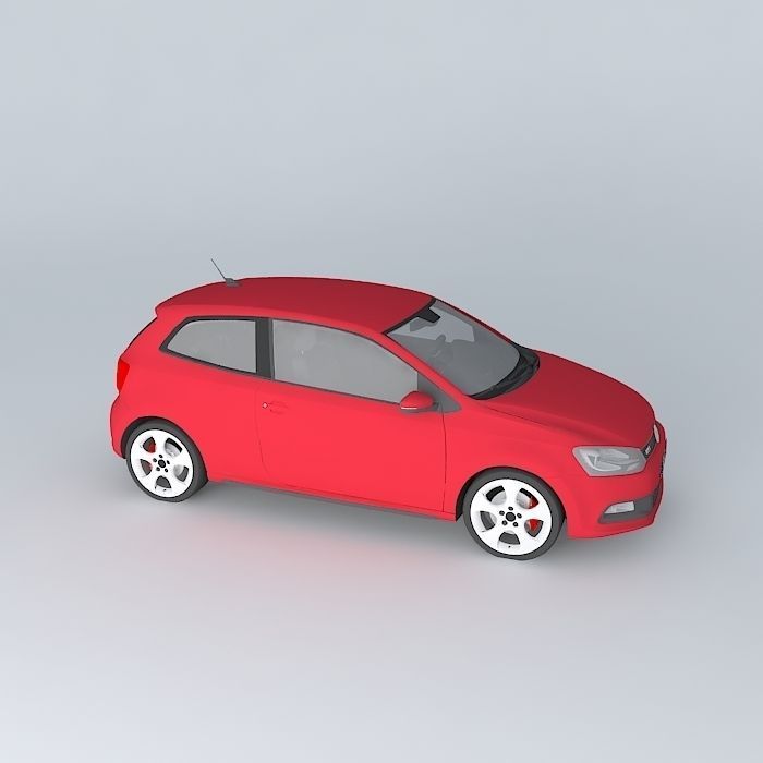 3D Volkswagen Polo GTI Mk5 Typ 6R 2012 model