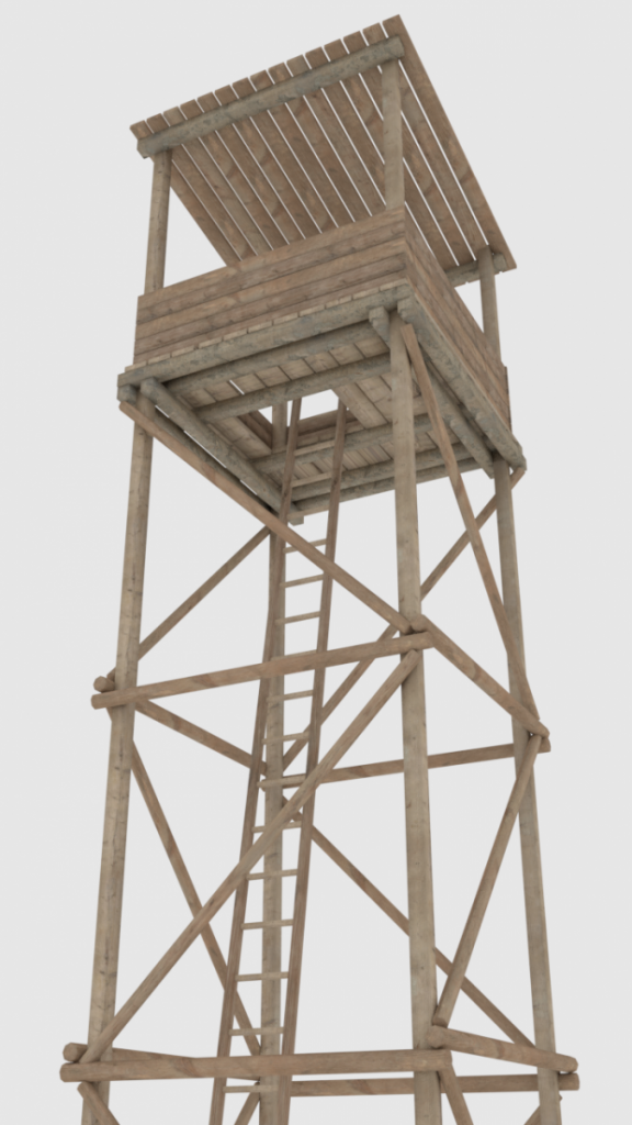 Wooden tower - DownloadFree3D.com