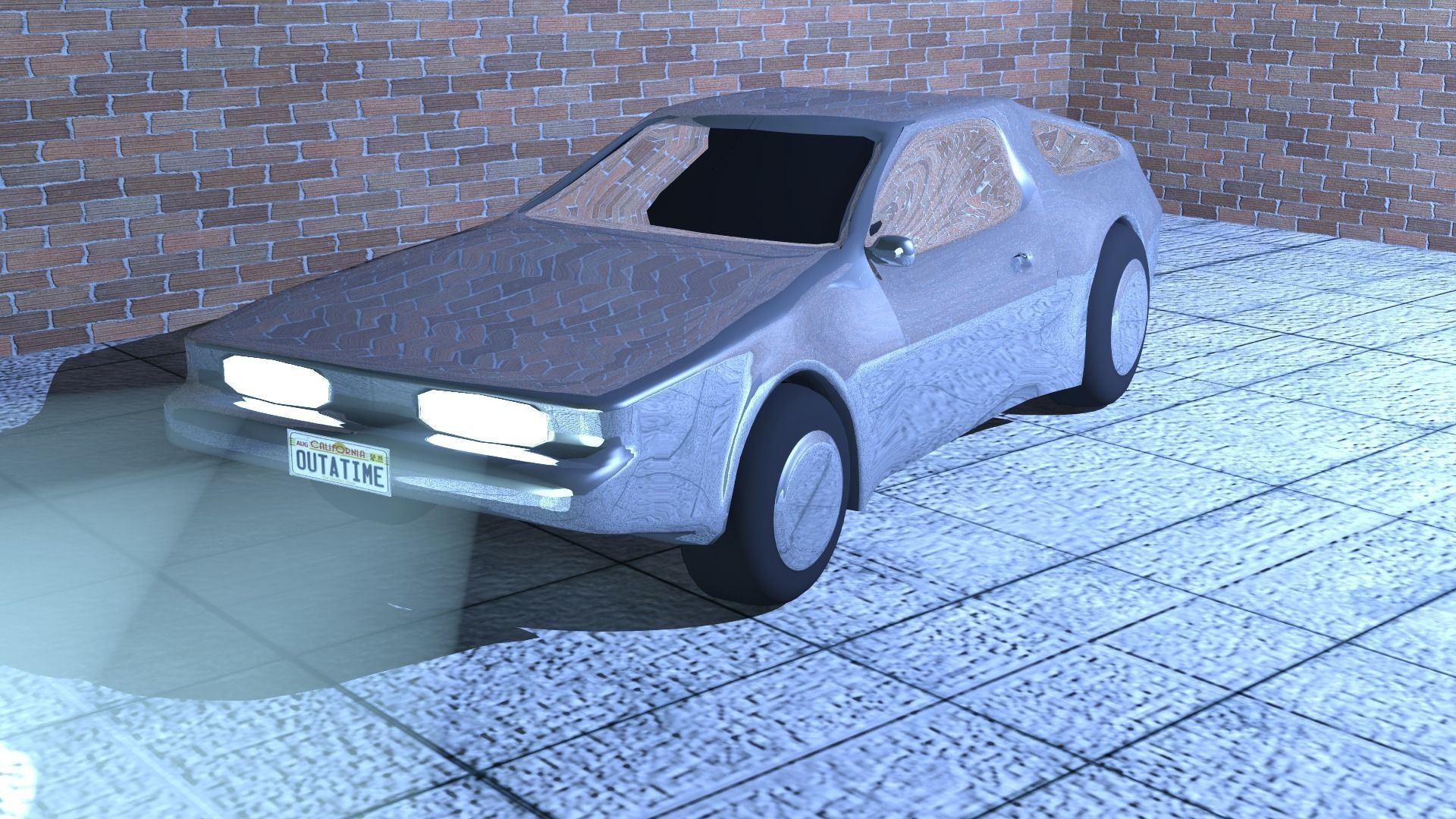 DeLorean 3D model