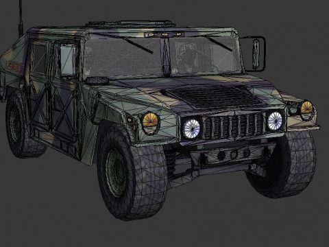 Military vehicle 3D model