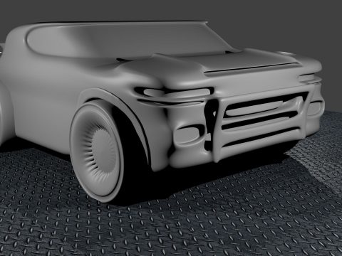 Pickup futuristic 3D model