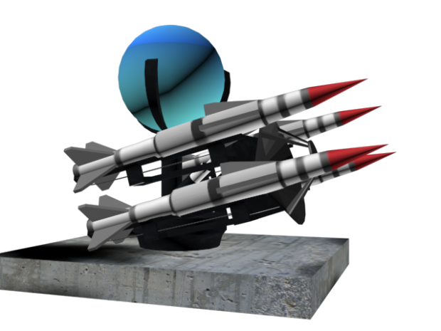 3D Rapier missile system model