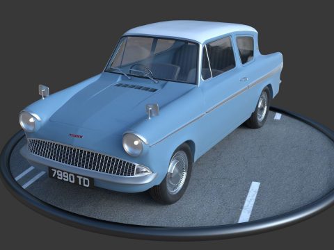 Anglia 105e 3D model