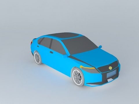 Blue car 3D model