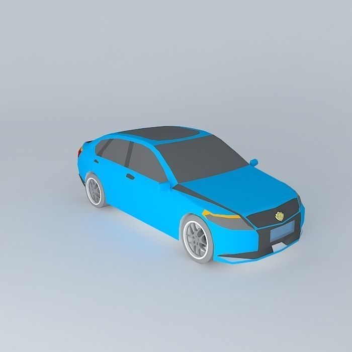 Blue car 3D model