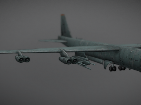 Boeing B-52 Stratofortress 3D model