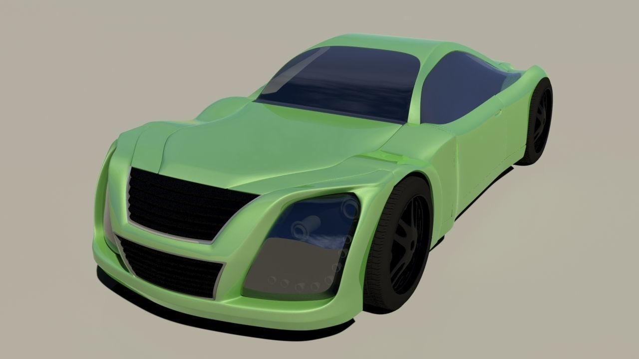 3D Concept Car Custom model