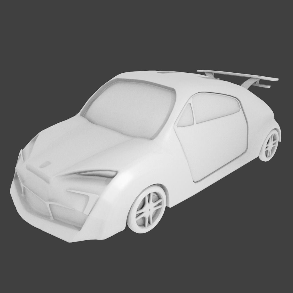 Concept Race Car 3D model
