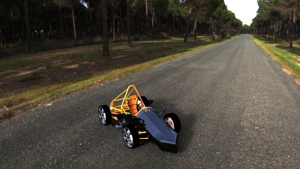 3D F1 car Project model