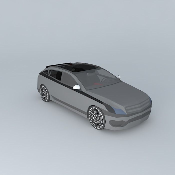 Family car 3D model