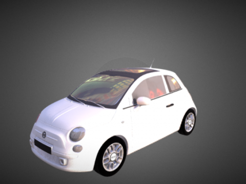 Fiat 500 3D model