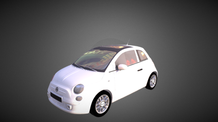 Fiat 500 3D model