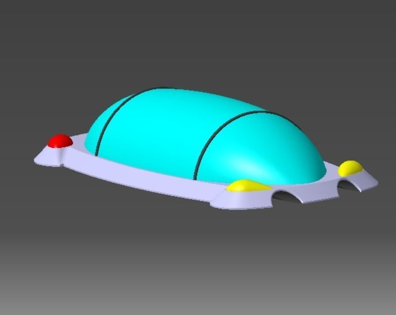3D Futurist Car model