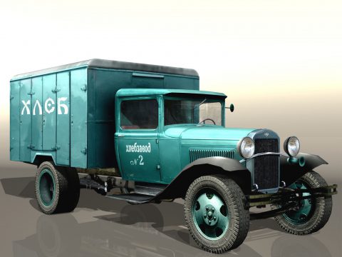 GAZ- AA furgon-Bread 3D model