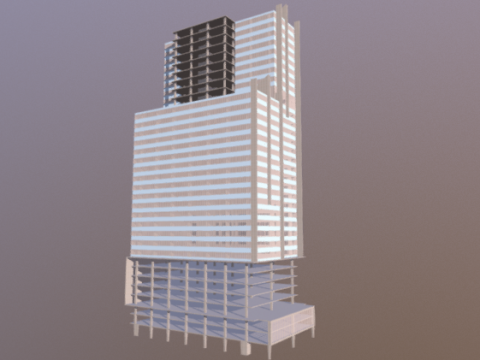 Highrise Construction 3D model