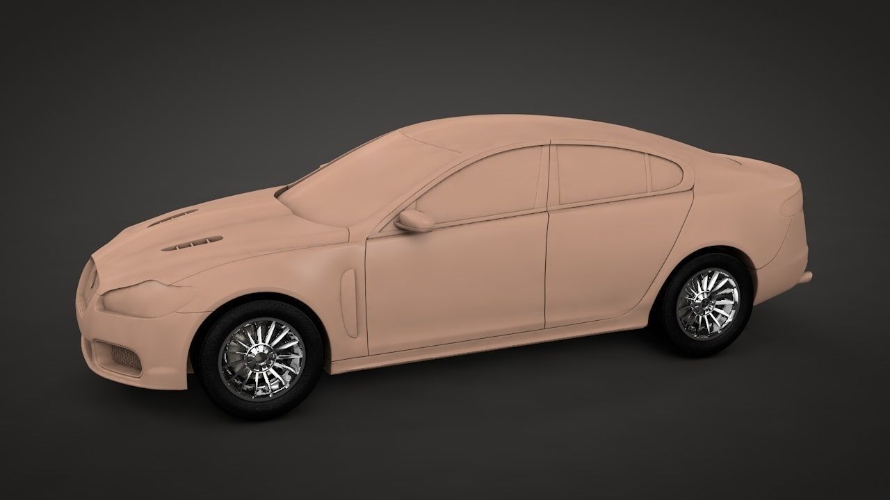 Jaguar XF-R 2011 3D model
