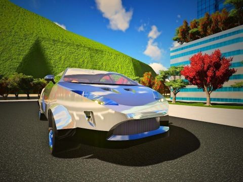 Low Poly Car 3D model