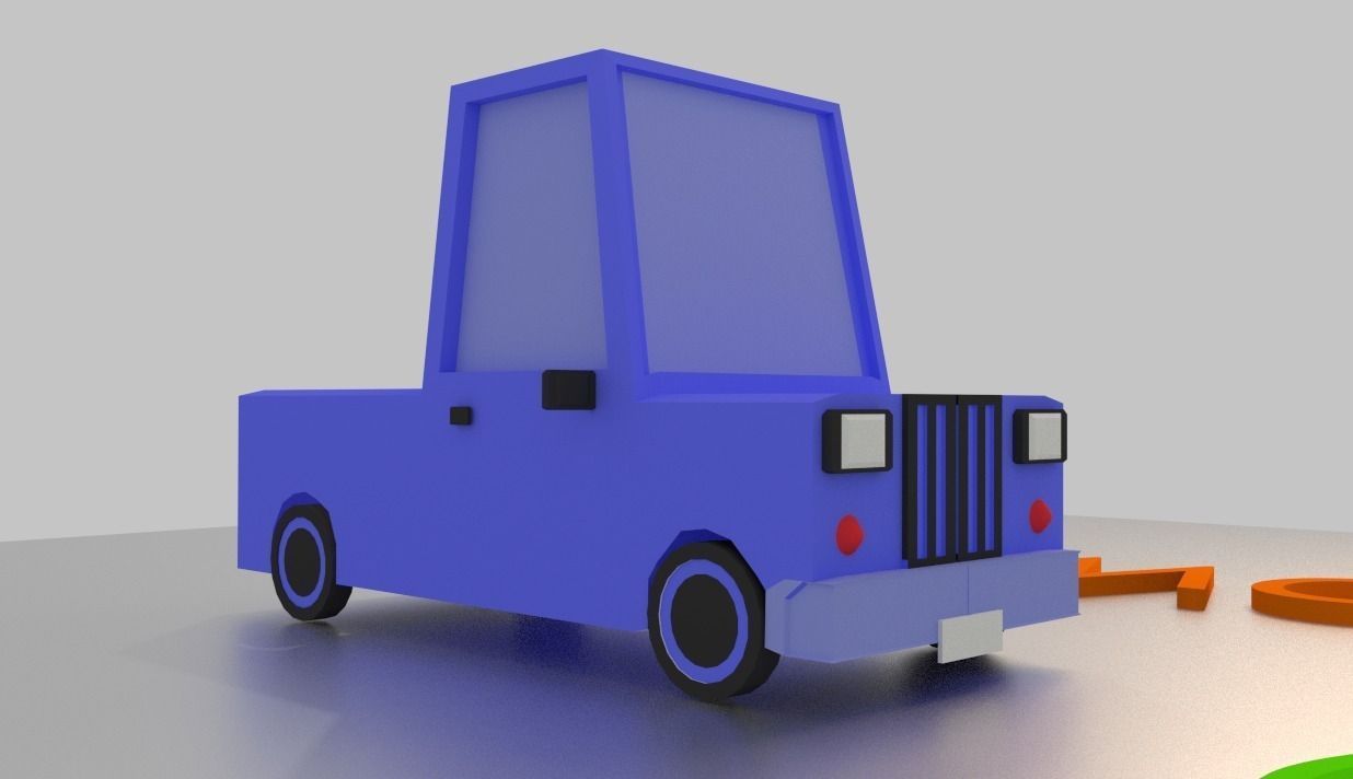 Low poly car  3D model