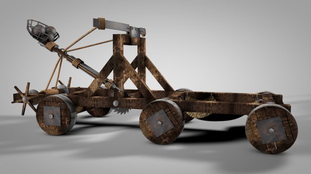 3D Medieval Catapult model