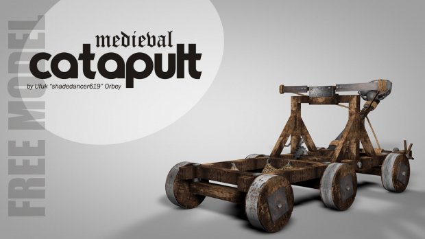 Medieval Catapult 3D model