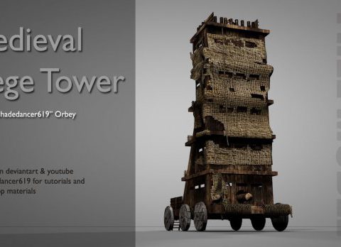 Medieval Siege Tower 3D model