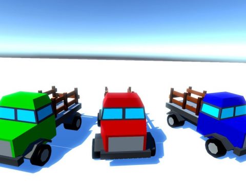 Medium Trucks 3D model