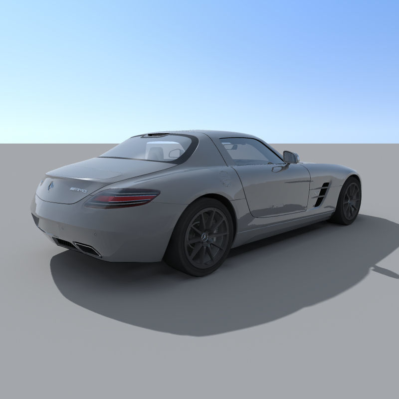 3D Mercedes SLS AMG model