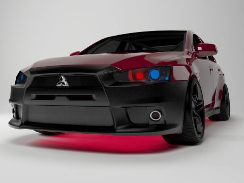 3D Mitsubishi Lancer Evolution model