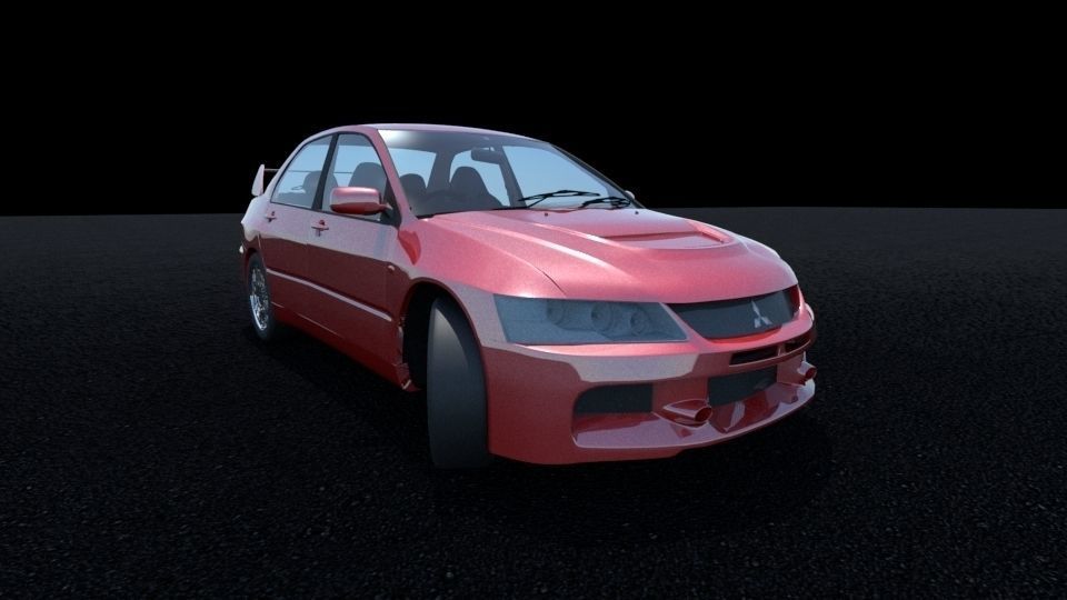 3D Mitsubishi Lancer Evolution IX model