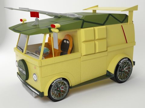 3D Ninja Turtles Drag Van model
