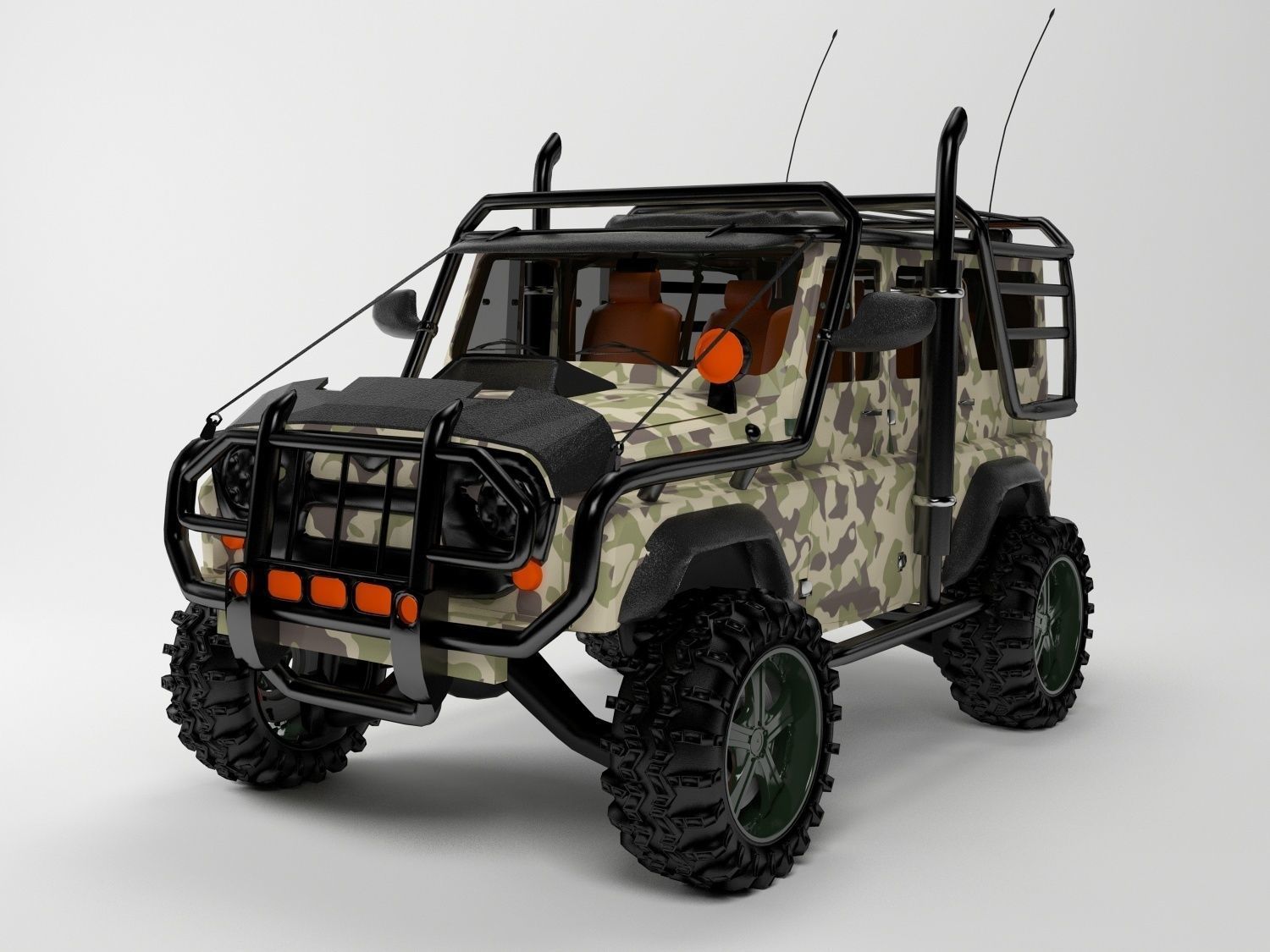 3D Off Road Jeep model
