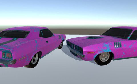 Plymouth low poly 3D model