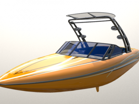 Speedboat 3D model