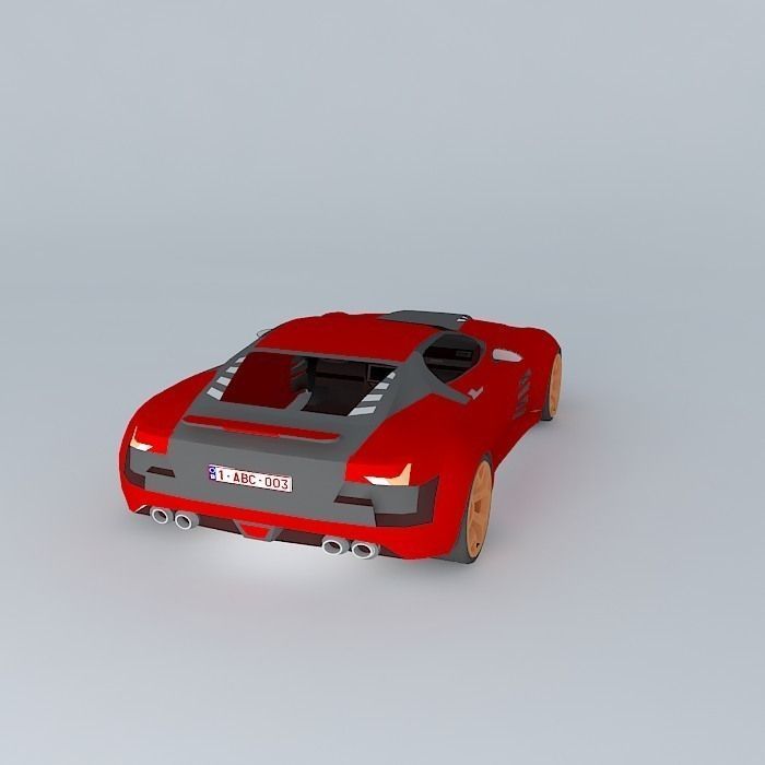 3D Sports car  model