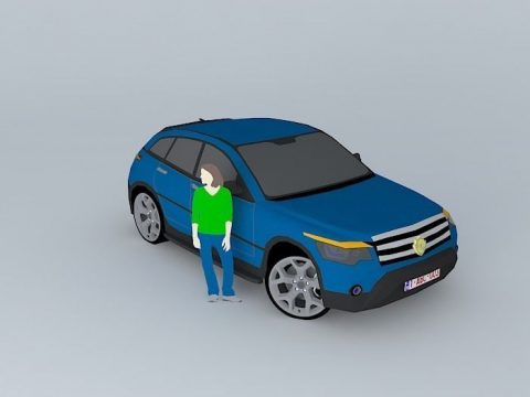 Suv car 3D model