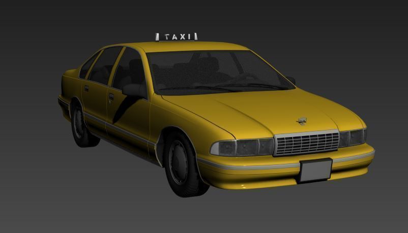 3D Taxi Car model