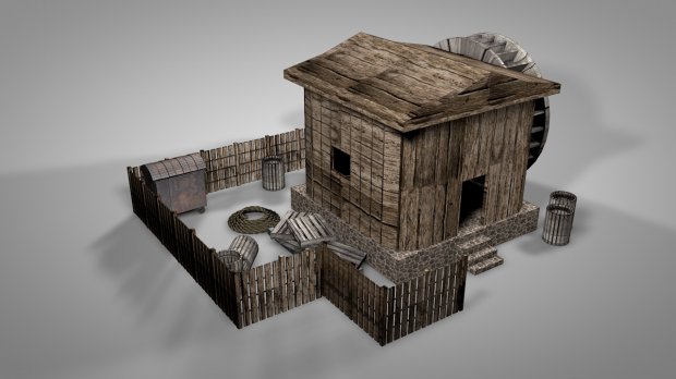 3D The Mill House  model