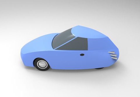 Toon Car 3D model