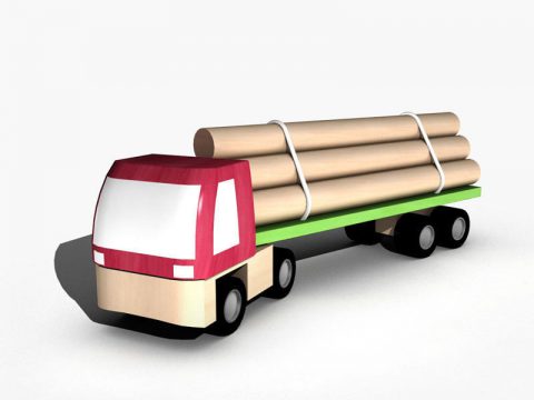 Toy truck 3D model