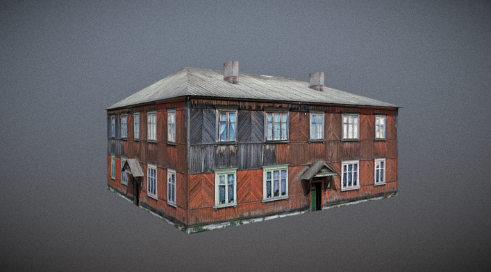 Two-storey house 3D model