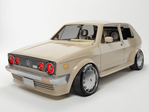 3D Volkswagen Golf Gti model
