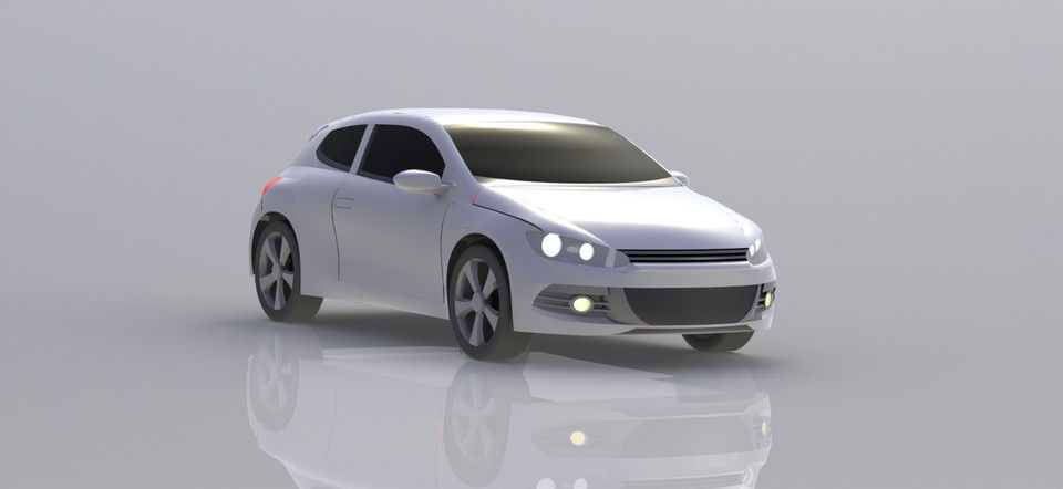 3D Volkswagen Scirocco model