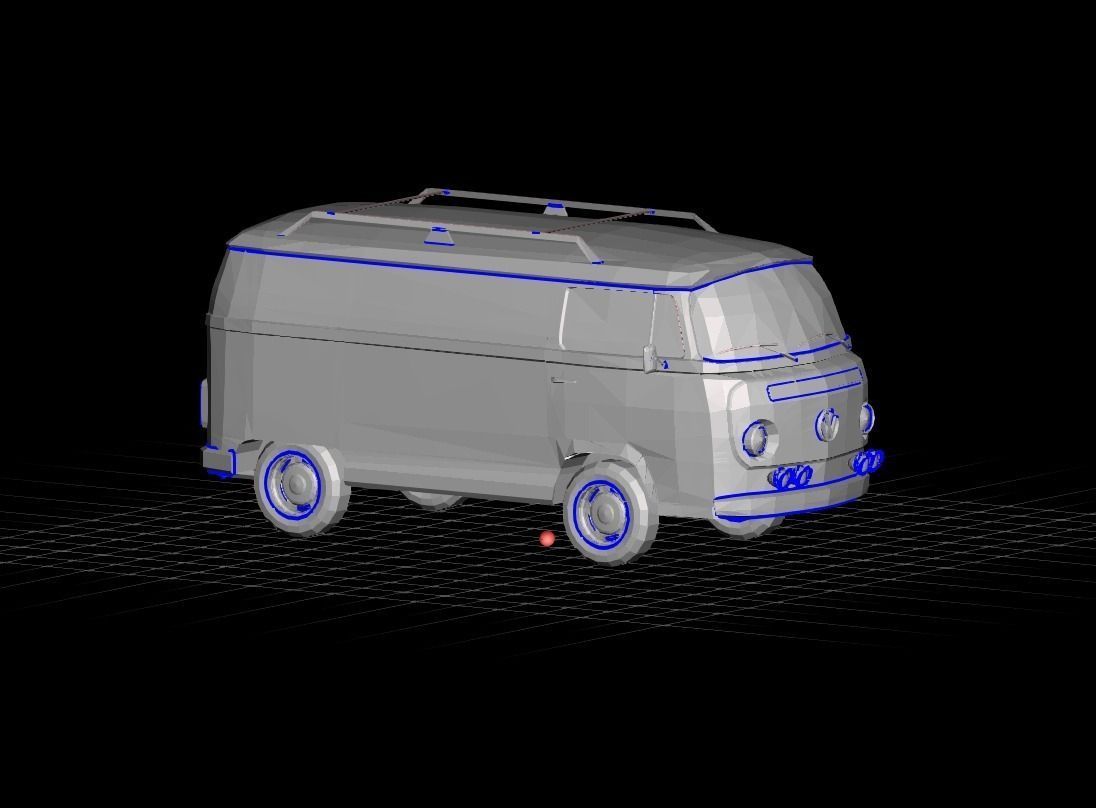 Volkswagon Hippie Van 3D model