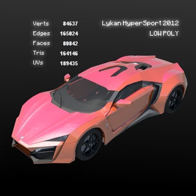 W Motors Lykan Hyper Sport 3D model