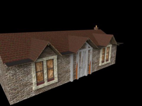 Abandoned cottage 3D model